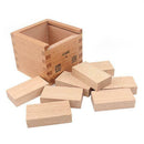 Unpainted Wood Bricks Kids Brick Building Blocks Toys for Early Development