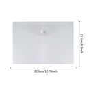 30pcs A4 Transparent PP File Folder Binder Bill Envelope Storage Bag Holder