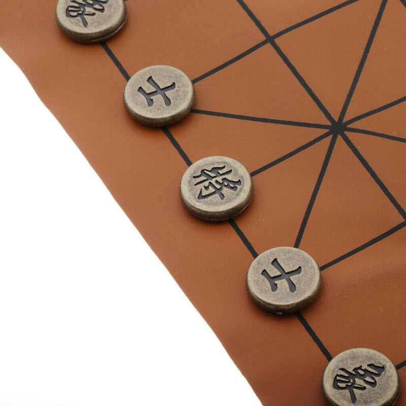 Retro Chinese Zinc Alloy Pieces Chess Xiangqi Board Game For Home Leisure Travel