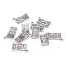 10Pcs Alloy Wave Shape Dollar Charms Pendant Finding DIY Making Jewelry  OZ