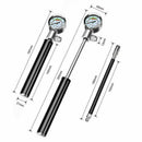 Bicycle Pump With Gauge High Pressure Meter Shock Hand Bike Air Inflator Alloy
