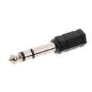 5x 6.35mm Male to 3.5 mm Female M/F Jack Audio Stereo Adapter Converter