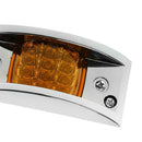 Amber LED Side Marker Fender Light for Truck Trailer Sealed Light Lens