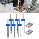 6pcs 2 Needle with 2x 9 Groove Pintuck Presser Foot 3 Sizes 2/90 3/90 4/90