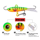 Metal Lures Winter Fresh Water Jigs Bait Spoon Ice Fishing Lures Hard K8Y1.