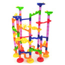 105Pcs Race Game Run Plastic Maze Balls Track House Building Block Toys Set