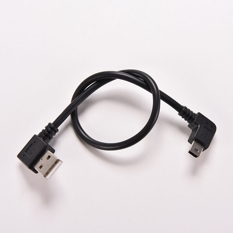 Portable USB 2.0 A Right male plug to Mini B 5P Right Angle Male plug Cablej Z