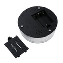 Crystal 4.72 Inch Rotating LED Light Display Base with USB Adaptor, White