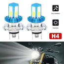 H4 9003 HB2 3030 LED Headlight High Low Beam Bulb Kit 6000K White 12W 1200LM