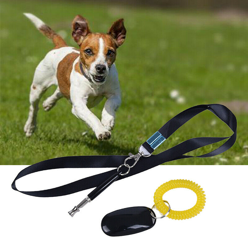 3in1 Ultrasonic Dog Whistle Training Collar Whistle+Pet Training Clicker+Lan Gw