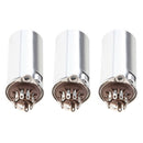 3 Pieces 9Pin Vacuum Tube Socket With 40mm Cap For 12AX7 ECC82 E88CC 6n1