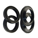 4 Sets Rubber Front Fork Shock Oil Seal and Dust Seal Set 41mm x 54mm x 11mm