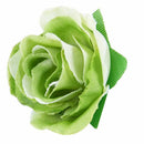 50 pcs 3cm artificial silk roses heads wedding flower decoration, green