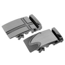 Lot 2 Men Fashion Automatic Ratchet Belt Buckle for Leather Belt