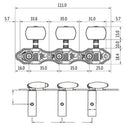 1 Pack Metal Classical Guitar String Tuning Machines Tuners In Line Left+Right