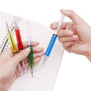 50 Pcs Strange Syringe Ballpoint Pen 0.5Mm Pen Tip Blue Ink Children Gift P P4D8