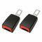 2Pcs Car Safety Seat Belt Buckle Extension Extender Clip Stopper Black Uni WBZ