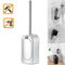 Wall-Mounted Toilet Brush Set Vented Stainless Steel Bathroom Bowl Cleaner G2R6