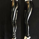 1:6 Scale Black PU Leather Pants Female Trousers Clothes for 12inch Action