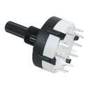 5X(3P4T 3 Pole 4 Position Single Wafer Band Selector Rotary Switch w Knob V7F7)