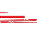 Sport Stripes Vinyl Car Graphic Stickers Auto Door Mirror Hood Side Skirt Decals
