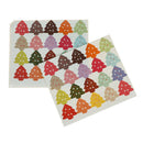 100pcs christmas tree packaging seal paper self adhesive gift bag stickerlabelxp