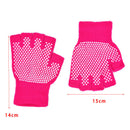 1Pair Half Fingers Yoga Gloves Fitness Lady Non-slip Professional Sports Glov JR