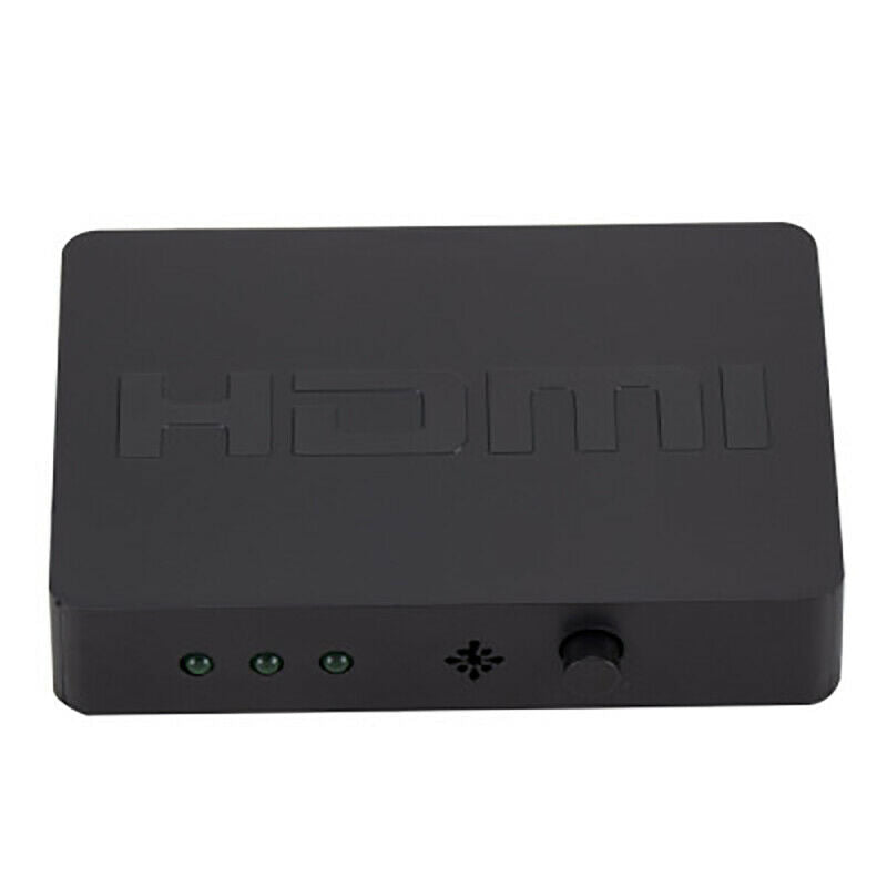 3x1 HDMI Splitter Switcher 3 Port Hub Box Auto Switch 3 In 1 Out 1080P H GMX