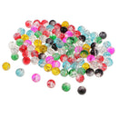 100 Pieces Colorful Round Beads,8mm Glass Crackle Czech Spacer Loose Beads
