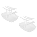 2 Pcs Defrosting Kitchen Craft Microwave Bacon Rack BBQ Picnic Hanger Cooker