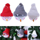 3pcs Snowman Balls Smiling with Hat Christmas Tree Decorative Home Decor