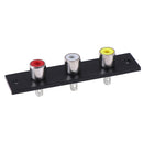 3 way RCA terminal wall panel plate input phono chassis socket audio adap 3C Ew