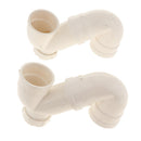Expandable & Flexible P-trap with S-shaped PVC Pipe 50x3.5x98mm