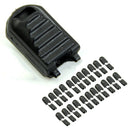 20 Pcs Black Paracord Plastic Zippers Pull Replacement For Sport Outdoor LAsp