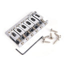 6 Saddle Hardtail Bridge Top Load 65mm Electric Guitar Bridge with 6pcs Screw FT