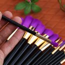 15pcs Purple Makeup Brushes Set Professional Foundation Blending Cosmetics