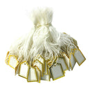 500x Square Paper Clothing Display Labels Price Tags With Tied String Supply