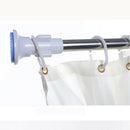 Quick-Fit Metal Extendable Telescopic Shower Curtain Rail Bath Pole Rod Spring