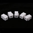 5Pieces Wall Plate Keystone Jack USB C Type C Female/Female, Coupler Type, White