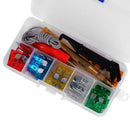 30pcs Car Standard Fuse Assortment Auto Blade Fuses with Test Pen+Clip+Box A