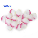 100pcs Rose Petals Artificial Flowers for Wedding Decoration -White and Ros O2S8