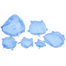 Silicone Stretch Lids 6 Pack Different Size Stretchable Food Covers for