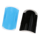 2X Cat Self Groomer Brush with Catnip-Wall Corner Massage Machine -Helps Prevent