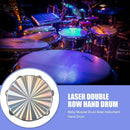 Musical Instruments 8 inch Wooden Tambourine with Colorful Reflective Drumehead