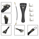 Violin Accessories Kit Tailpiece Fine Tuners Tailgut Tailcord for 3/4 4/4 Violin