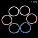Crystal Decor Car Engine Start Key Ring Start Stop Ignition Button Sticky R JR