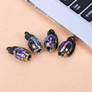 4pcs Rainbow Color Car Tire Aluminum Dust Caps Covers for Schrader Valves A