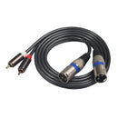 Dual RCA to Dual XLR Stereo for Audio Interconnect Cable Patch Cable Cords - 5