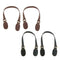 4PCS Bag Handle Handbag Strap Replacements DIY Bag Accessories Black+Brown