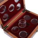 2 Pieces Wooden Coins Display Box with 27mm 20 Coin Holder Coin Storage Case